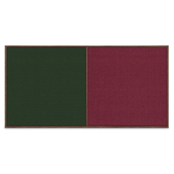 United Visual Products Enclosed Corkboard, 1 Door, 72"x48", 4" Fra UV3412-BRONZE-AMETHY - main